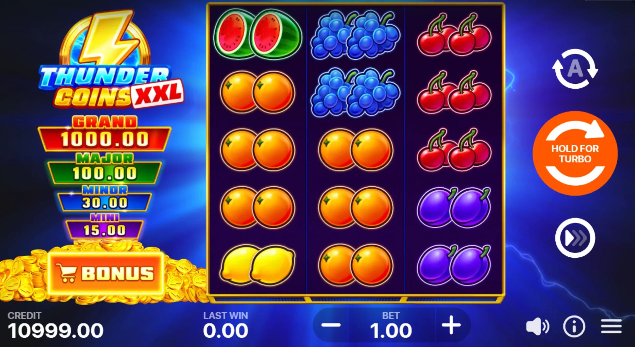 Slot Thunder Coins XXL