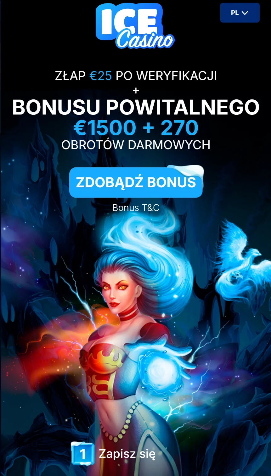 ice casino bonus bez depozytu 100 zł