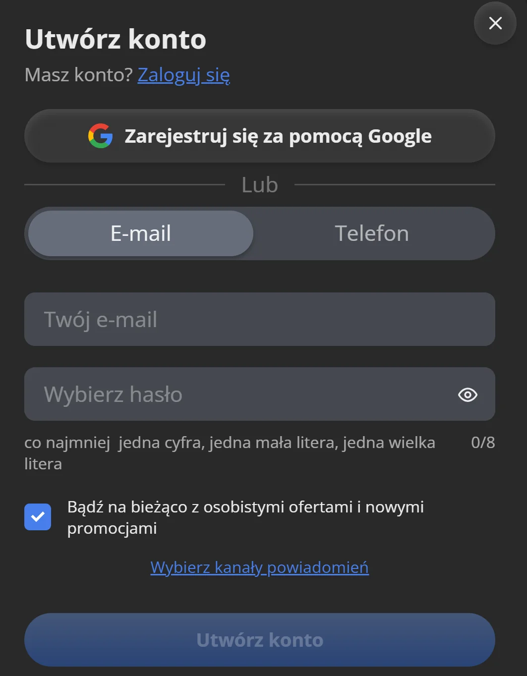 Jak otrzymać bonus bez depozytu Bruce Bet? Krok 3