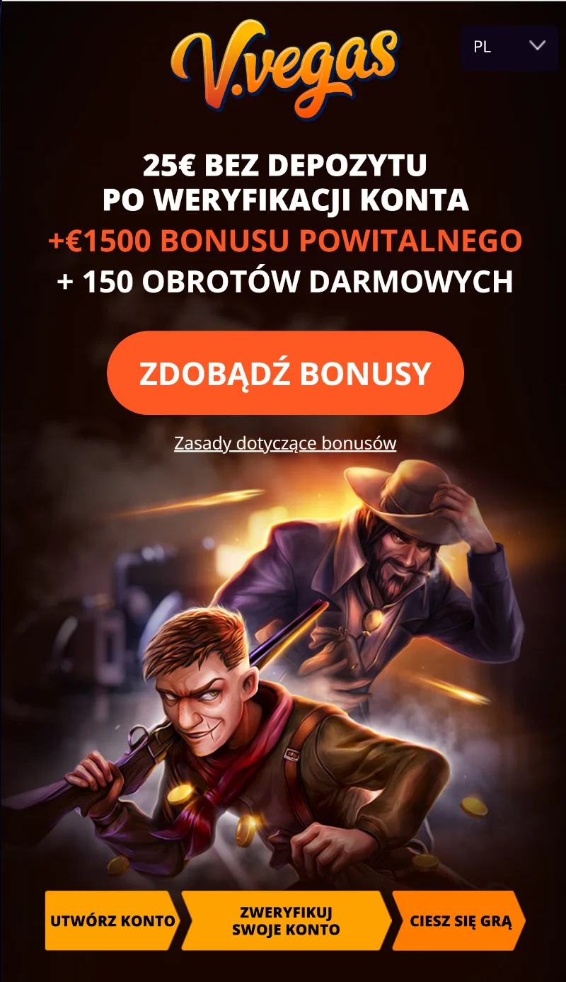 V.Vegas bonus bez depozytu 100 zł