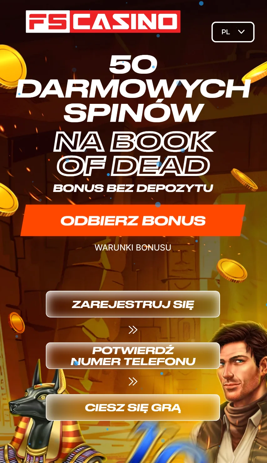 FS Casino 50 darmowych spinów