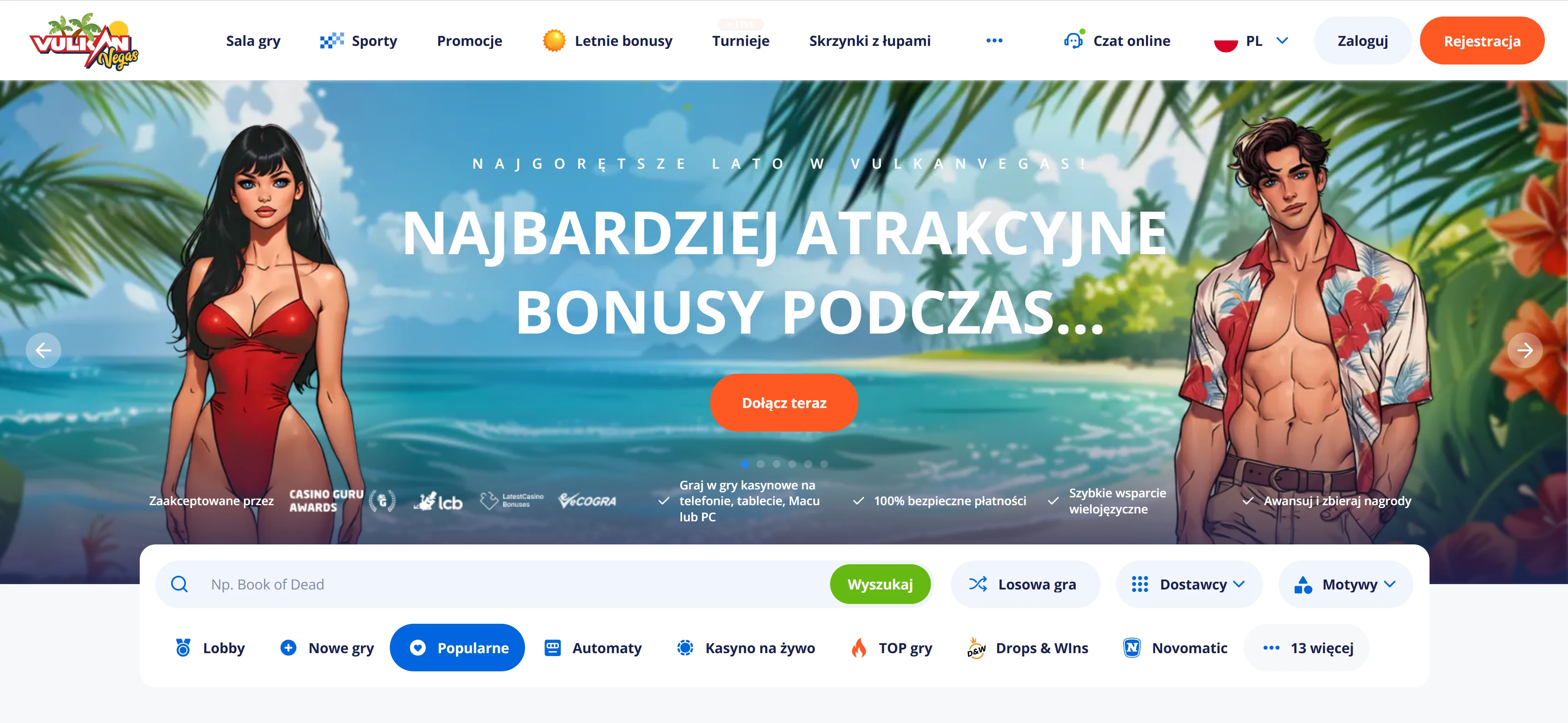Wypłacalne kasyno Vulkan Vegas
