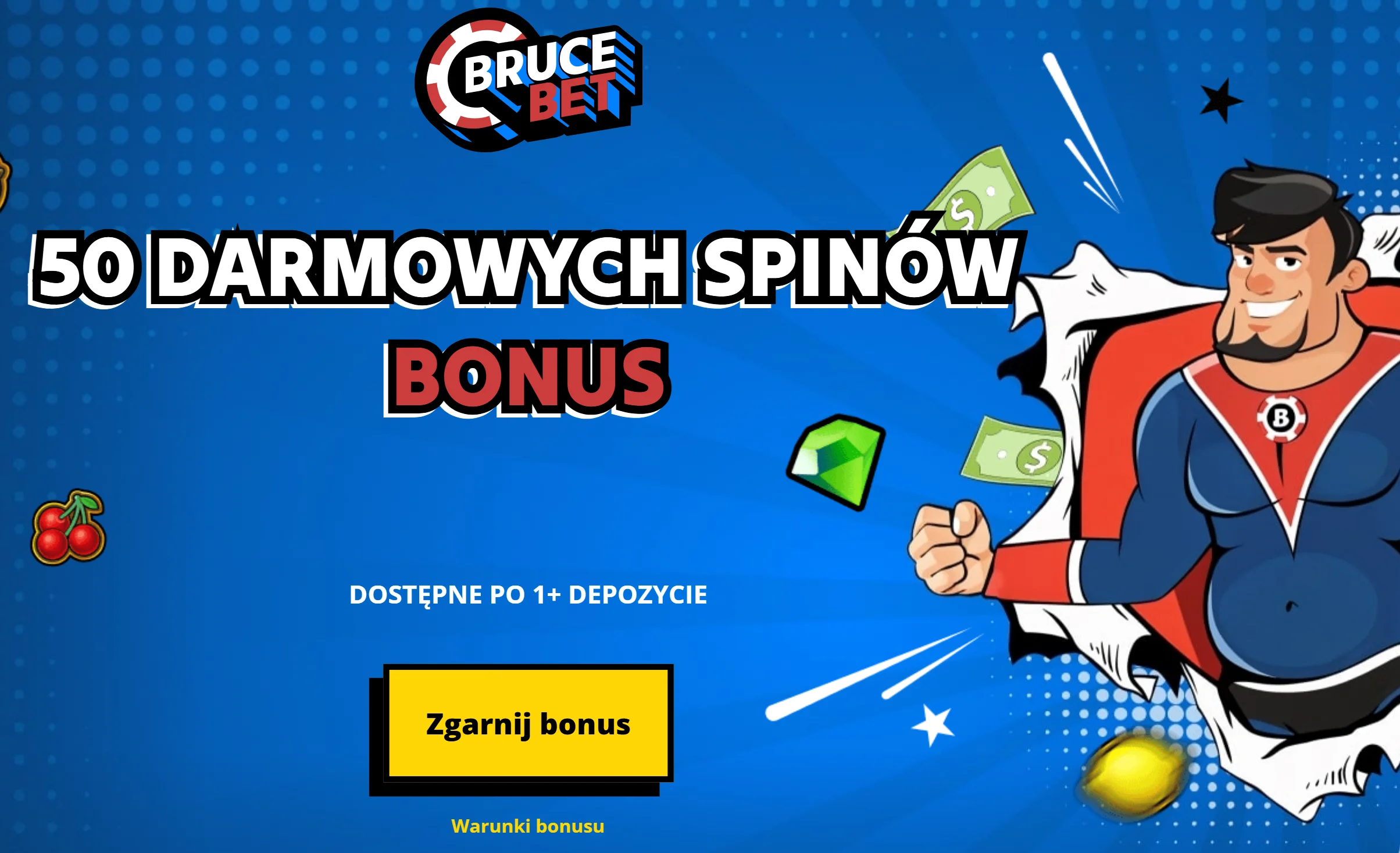Jak otrzymać bonus bez depozytu Bruce Bet? Krok 2