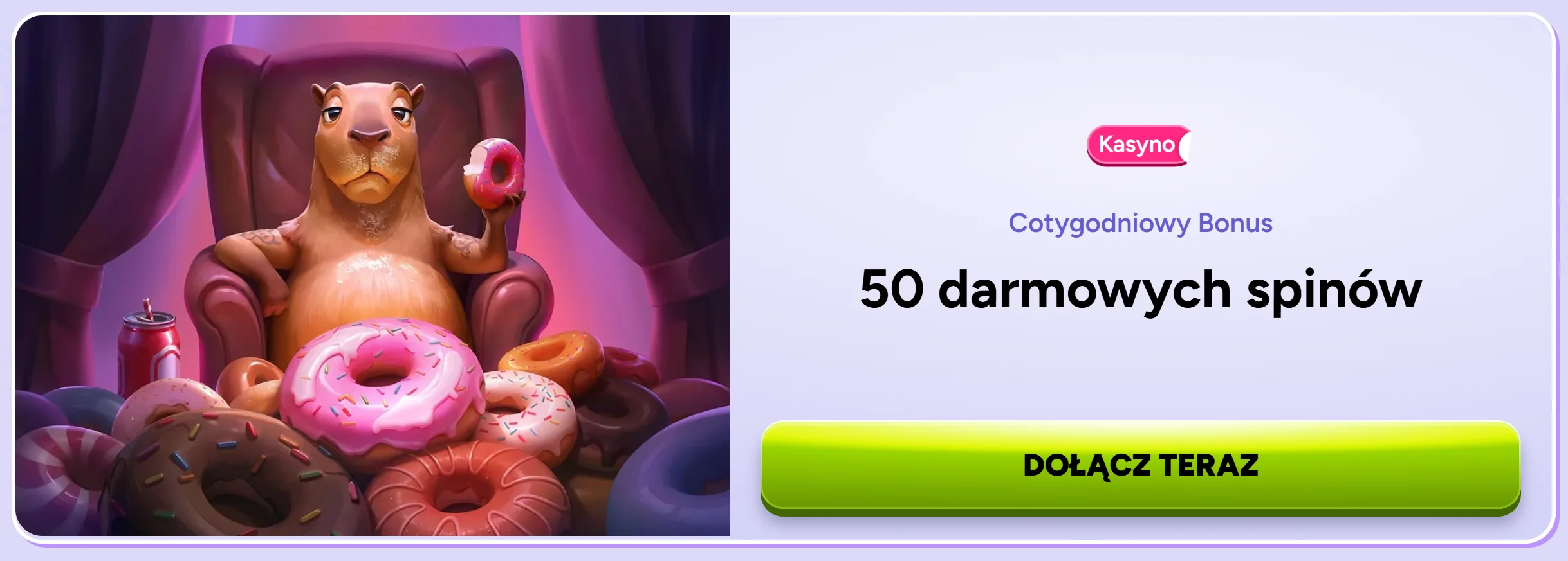 bonus 50 FS Spinbara Casino