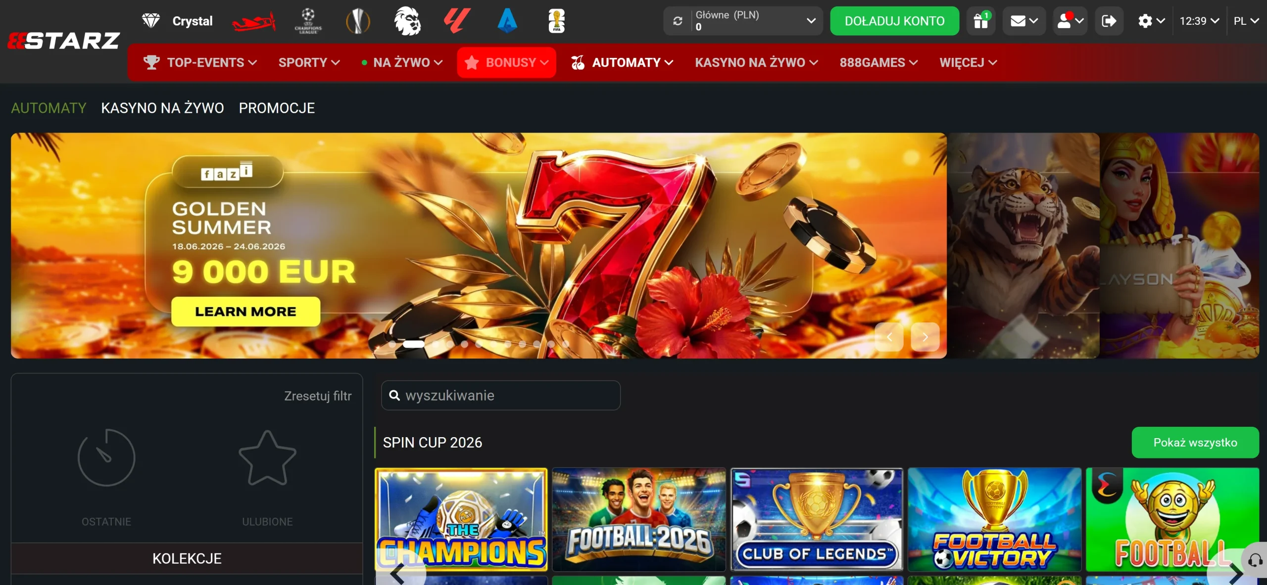 888 Starz Casino minimalny depozyt