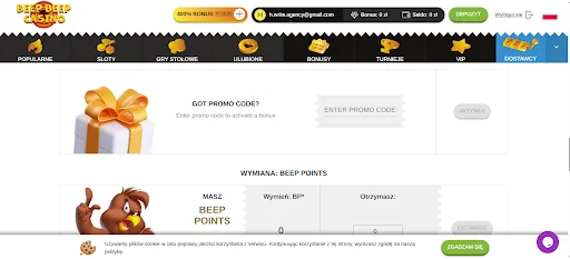 Beep Beep rejestracja