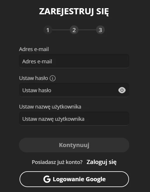 Bruce Bet Zakładanie konta i login