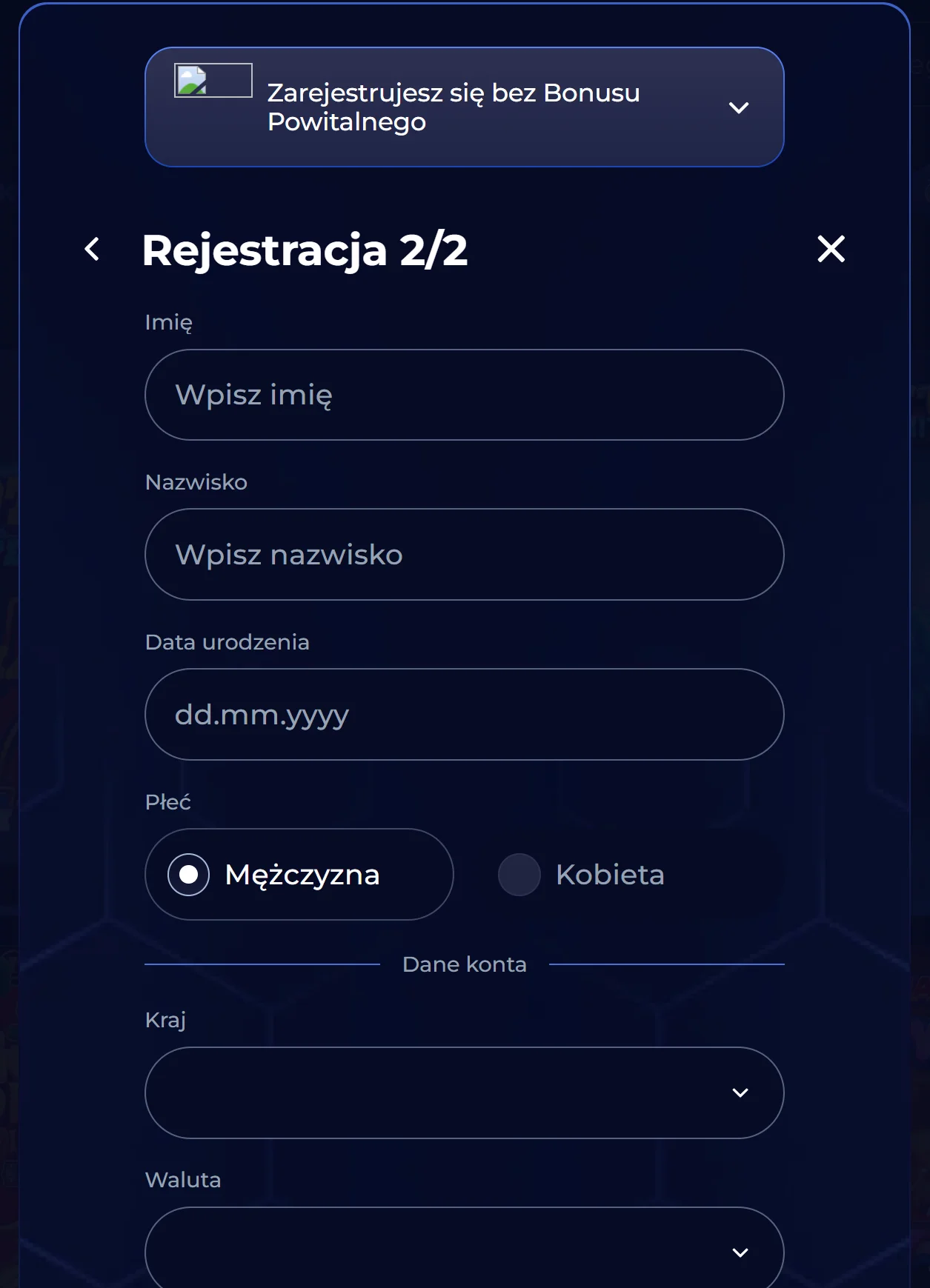 ViperWin Casino Rejestracja Krok 3