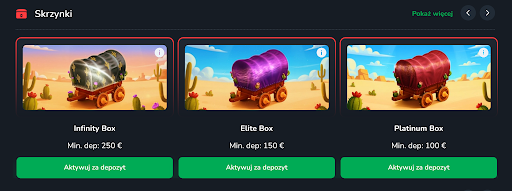 Cactus Casino 6 skrzynek