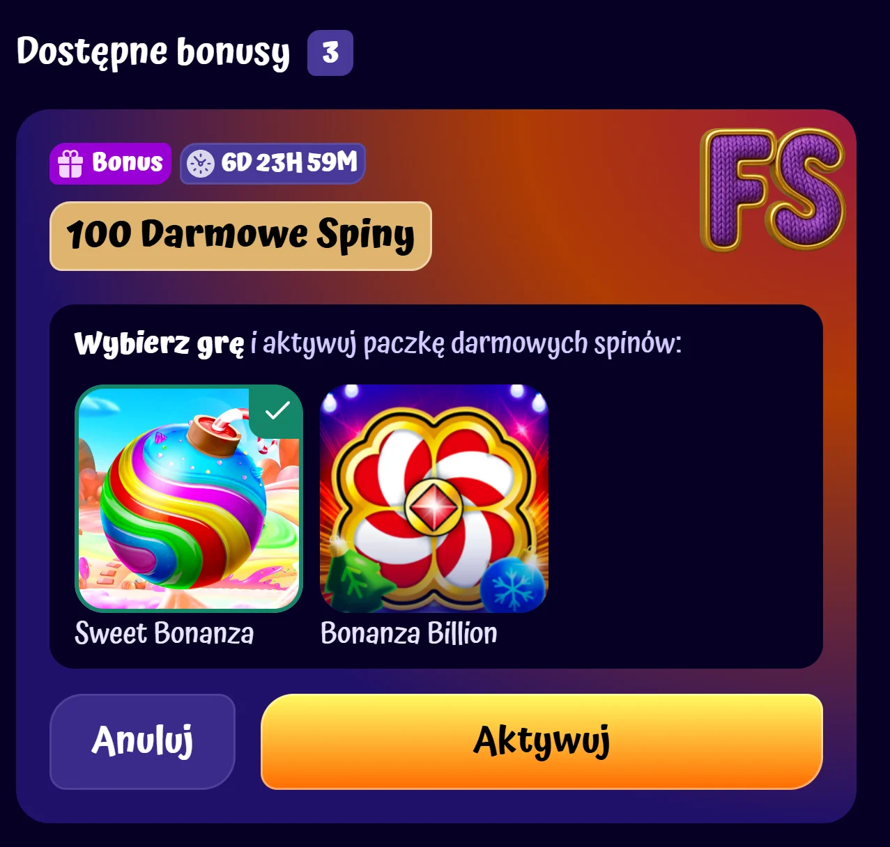 Jak otrzymać bonus bez depozytu Spingranny Casino? Krok 4