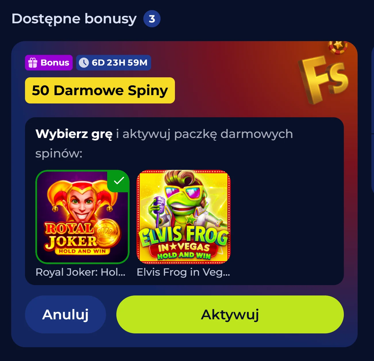 Jak Otrzymać bonus bez depozytu IvyBet Casino? Krok 4