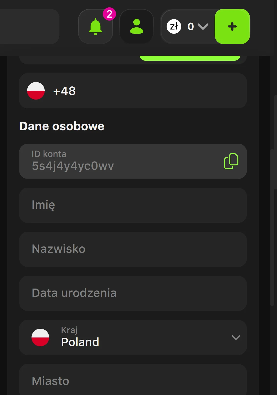 Jak otrzymać bonus bez depozytu GameSpot Casino? Krok 3