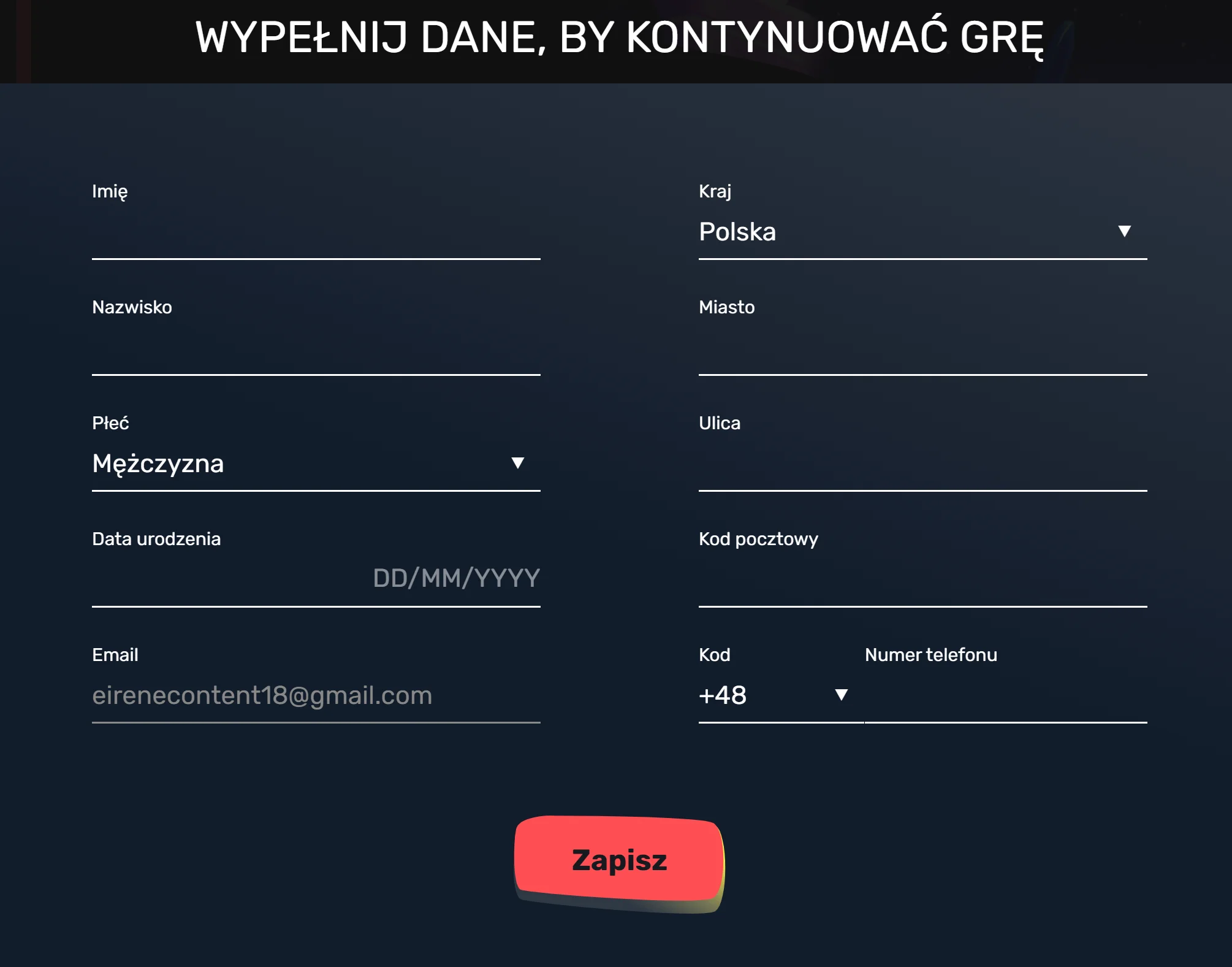 Jak otrzymać bonus bez depozytu Slottyway Casino? Krok 3