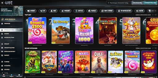 Godz Casino screen