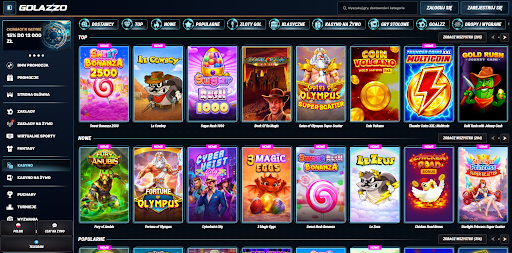 Golazzo Casino screen