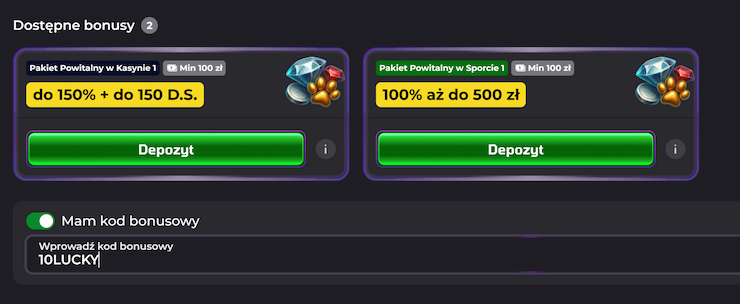 Lucky Capone Casino Rejestracja krok 5