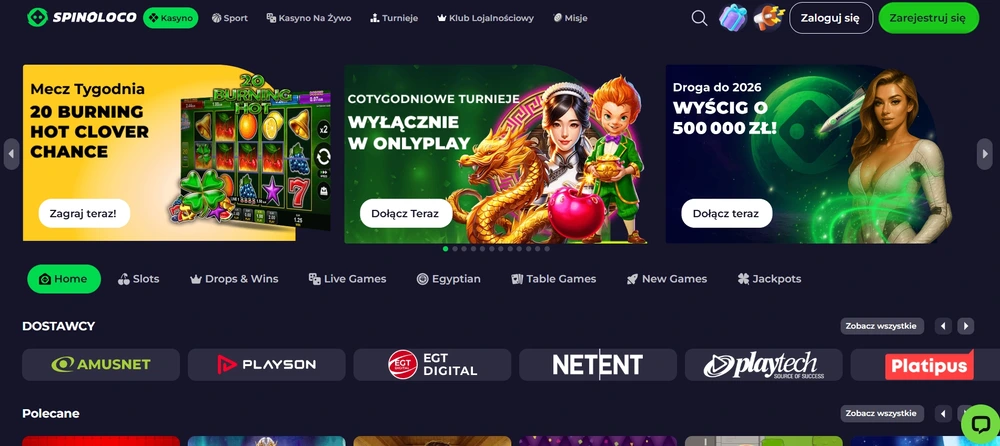 Spinoloco kasyno internetowe