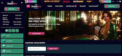 StakeBro bonus bez depozytu rejestracja krok 3