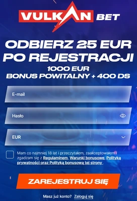 Vulkan Bet darmowa kasa za rejestrację bez depozytu