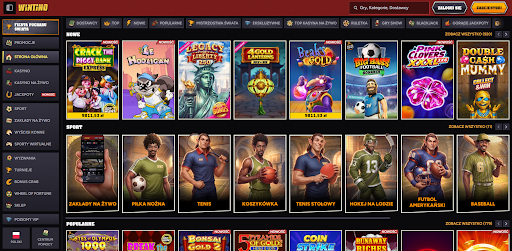 Wintino Casino screen