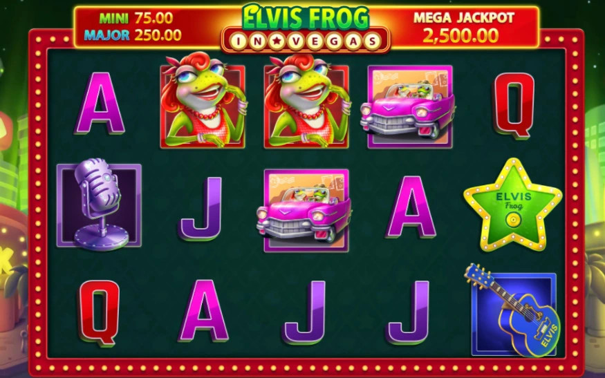 elvis frog in vegas slot