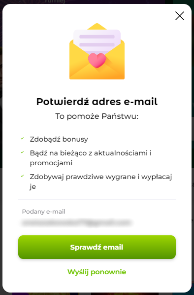 email z linkiem aktywującym Verde