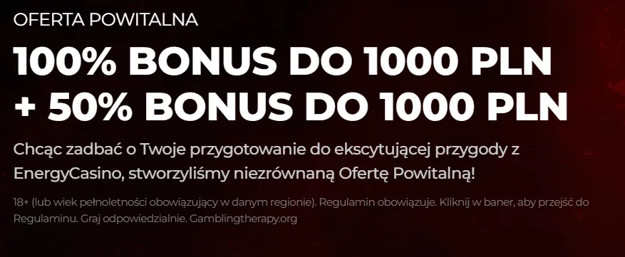 energy bonus powitalny