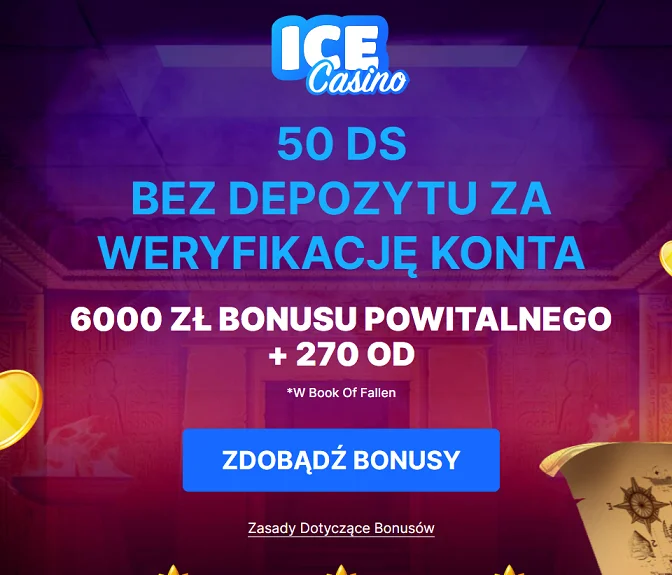 ice casino bonus bez depozytu krok 1.1