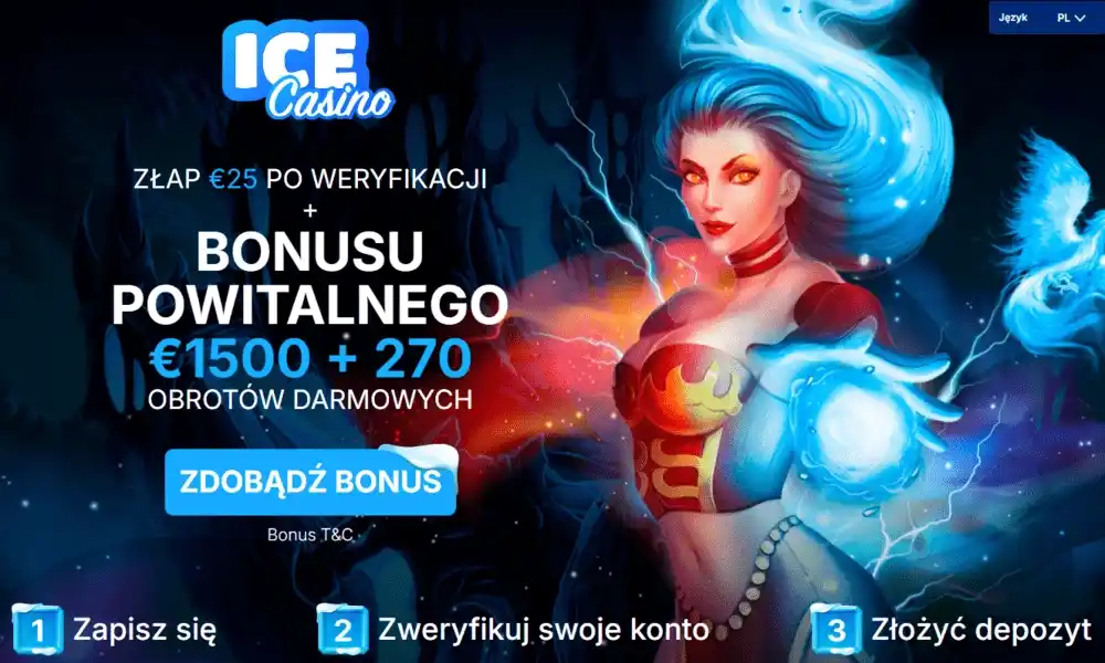 Darmowa kasa w Ice Casino