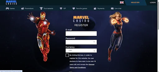 marvel casino bonus bez dpozytu krok 2