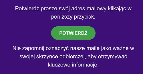 potwierdz adres e-mail gambloria casino