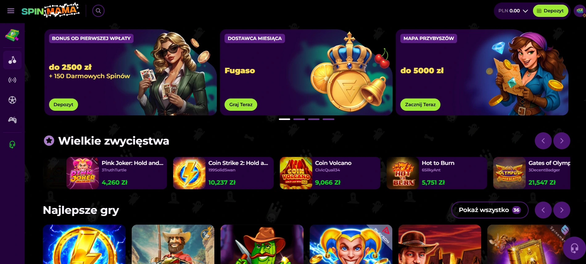 spinmama kasyno online