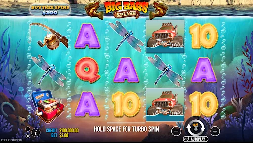 Big Bass Splash Main Screen
