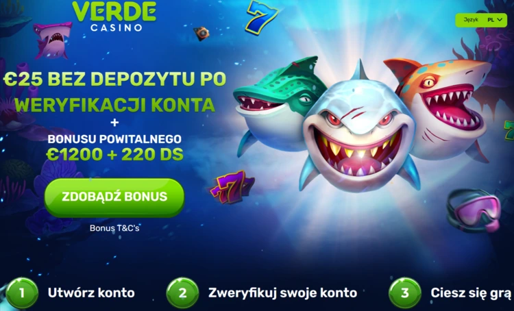 verde casino darmowa kasa za rejestracje