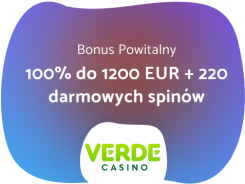verde powitalny bonus