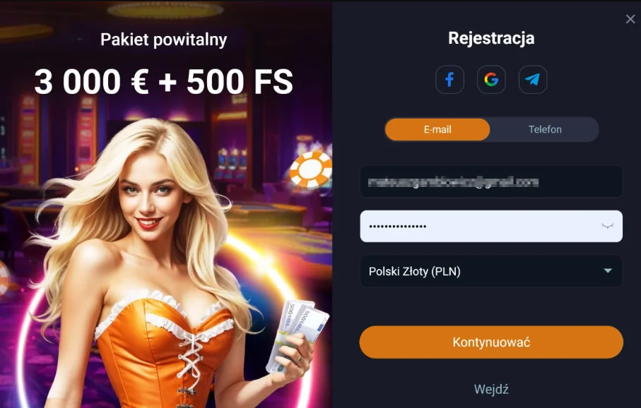 vox casino rejestracja krok 3